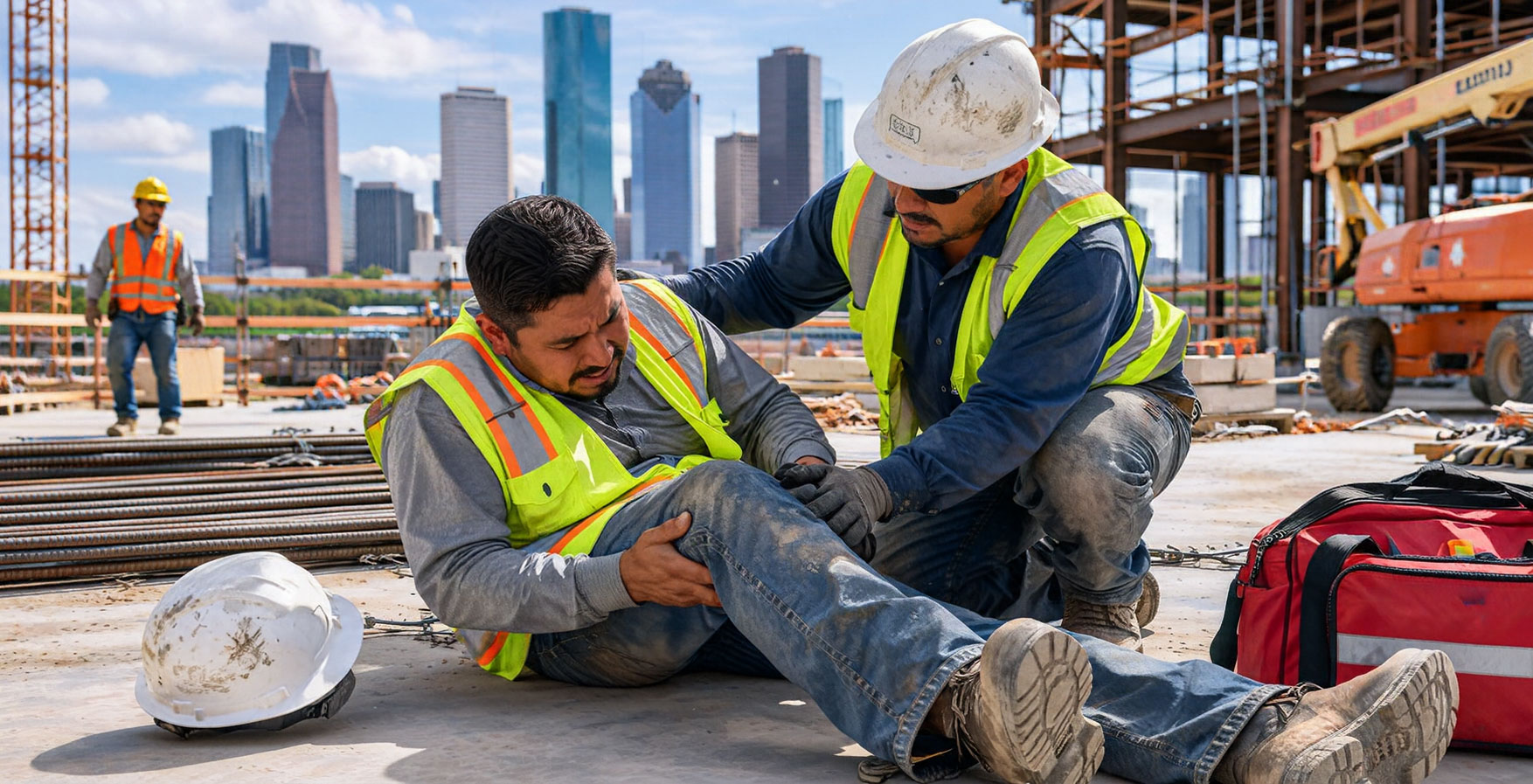 Construction worker hurt on site