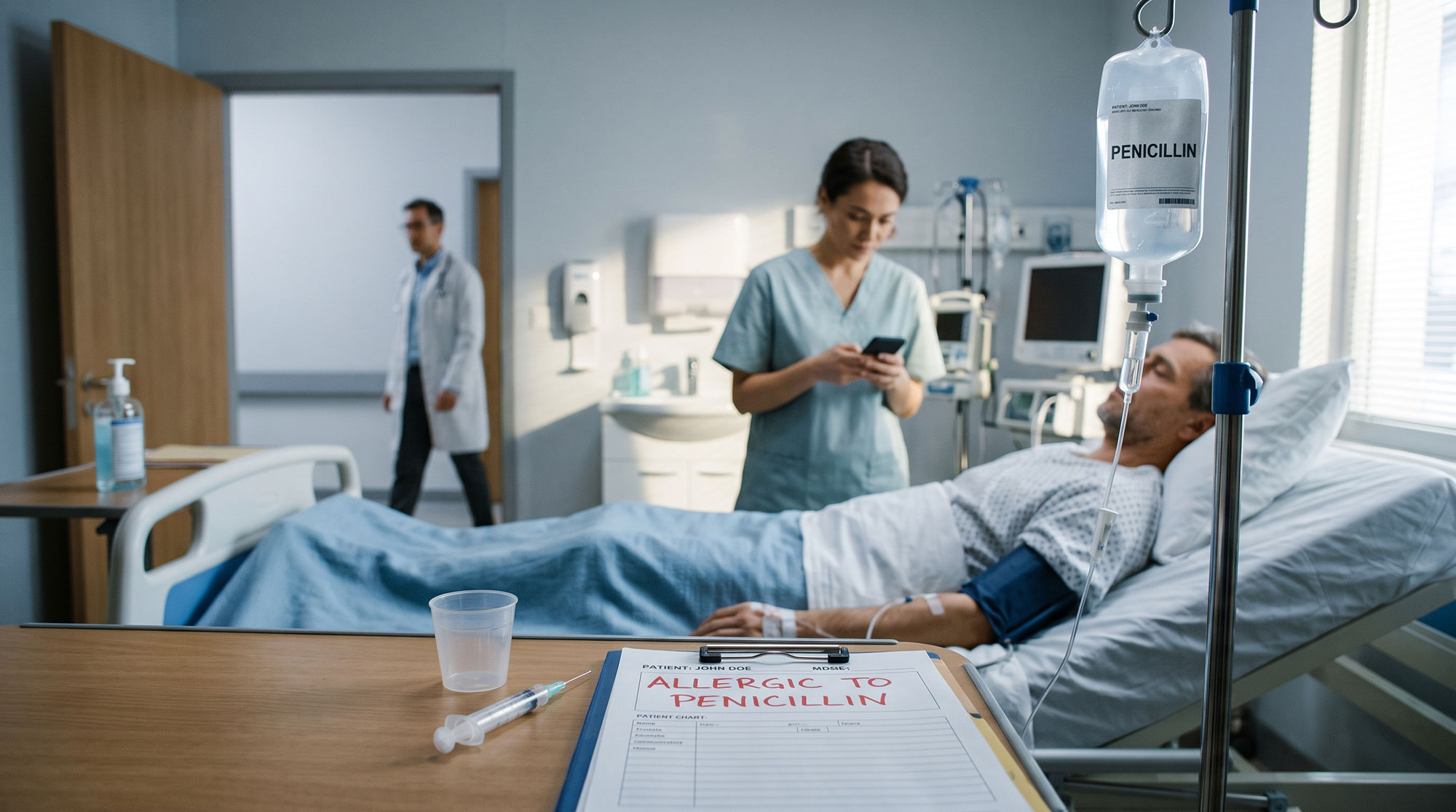 AI generated image that indicates medical malpractice